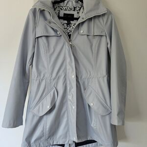 Jessica Simpson Gray Utility Jacket with Stand-Up Collar